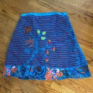 RISING INTERNATIONAL BOHO 100% Cotton Skirt